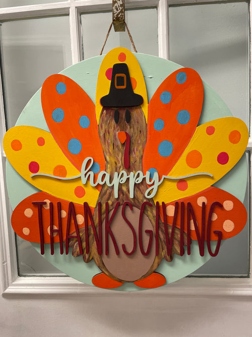 18" Doorhanger- Happy Thanksgiving