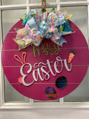 18" Doorhanger- Happy Easter (pink)