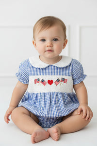 12-18 Mo. Girls' Patriotic Romper