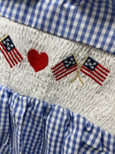 12-18 Mo. Girls' Patriotic Romper