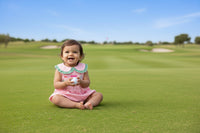 12-18 Mo. Pink Golf Romper