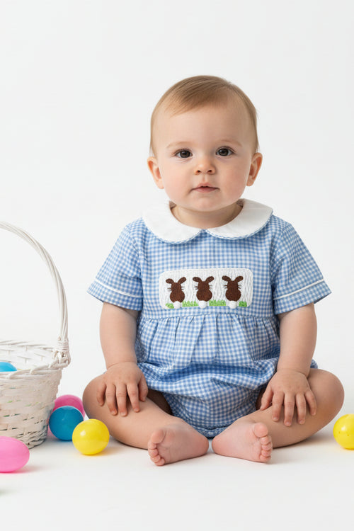 6-9 Mo. Brown Bunny Romper