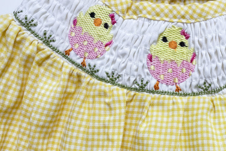 6-12 Mo. Chicky Long-Sleeve Romper