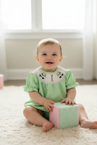 Mint Green Caddy Romper