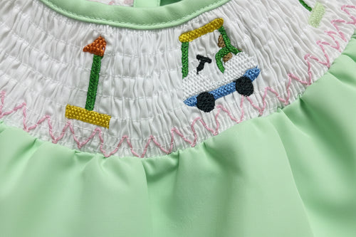 Mint Green Caddy Romper