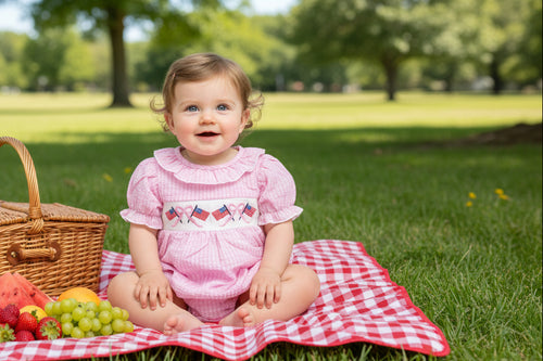 6-12 Months Patriotic Romper