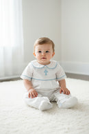 12-18 Month Cross Embroidered Jumpsuit