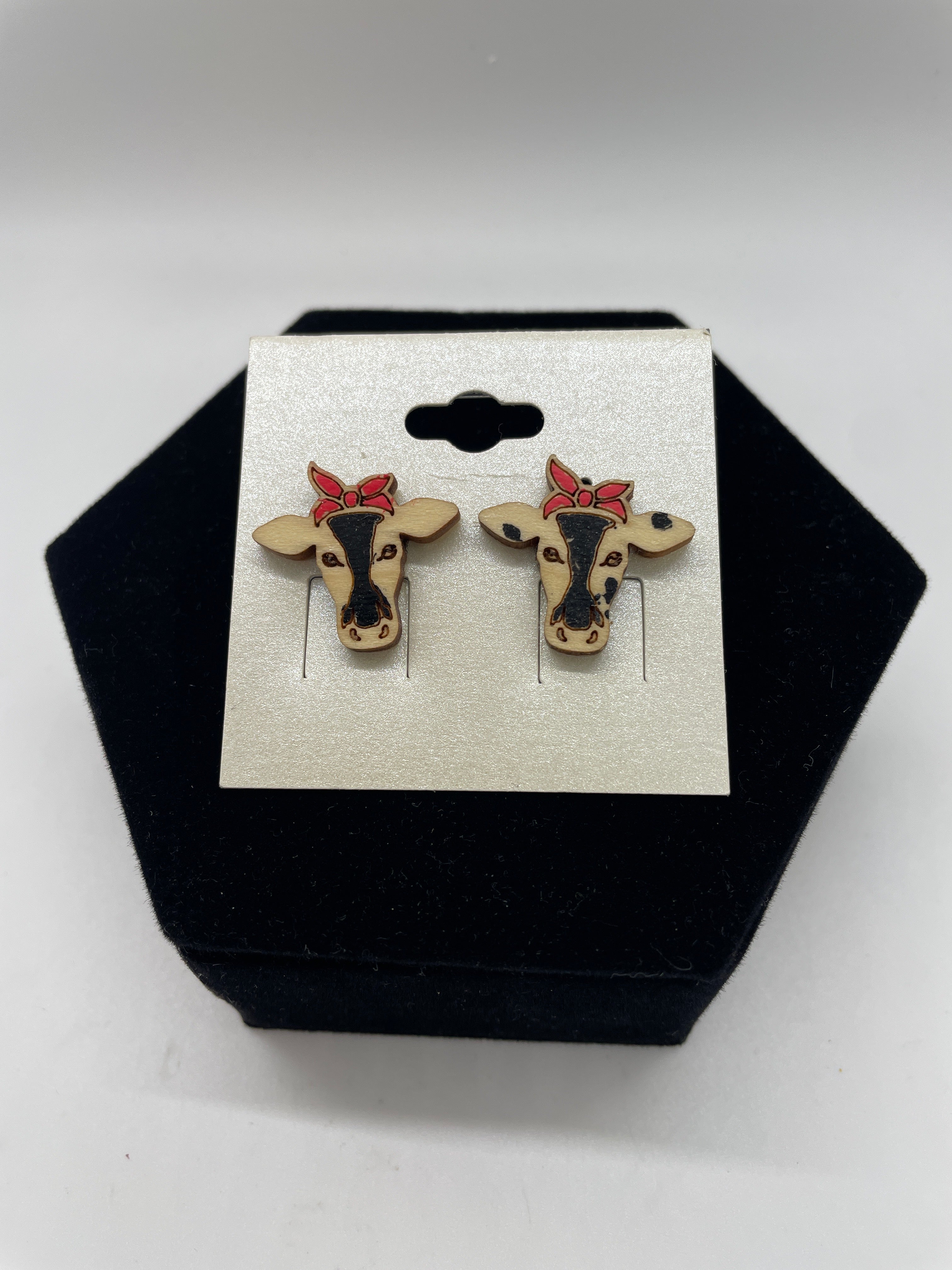 Cow Stud Earrings