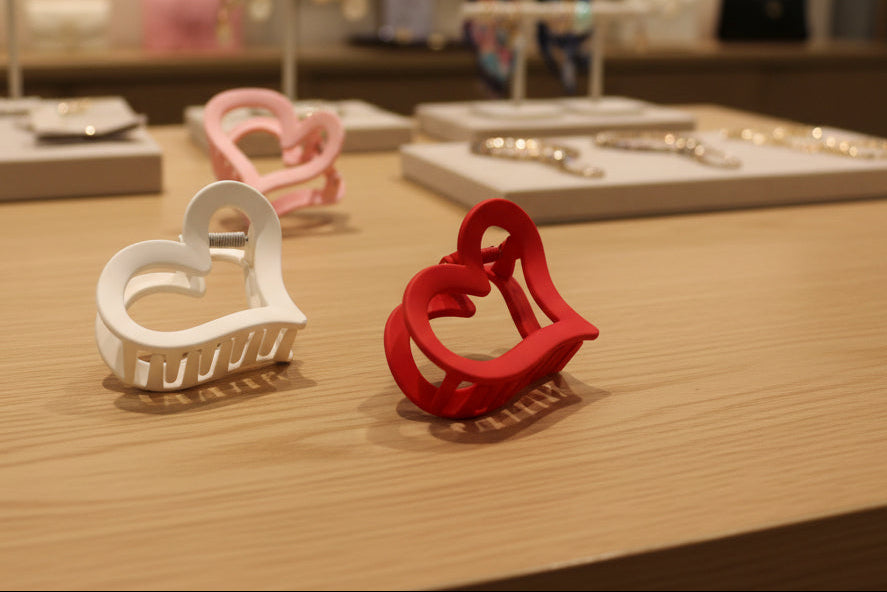 Heart Hair Clips