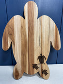 Teak Sea Turtle Charcuterie Board