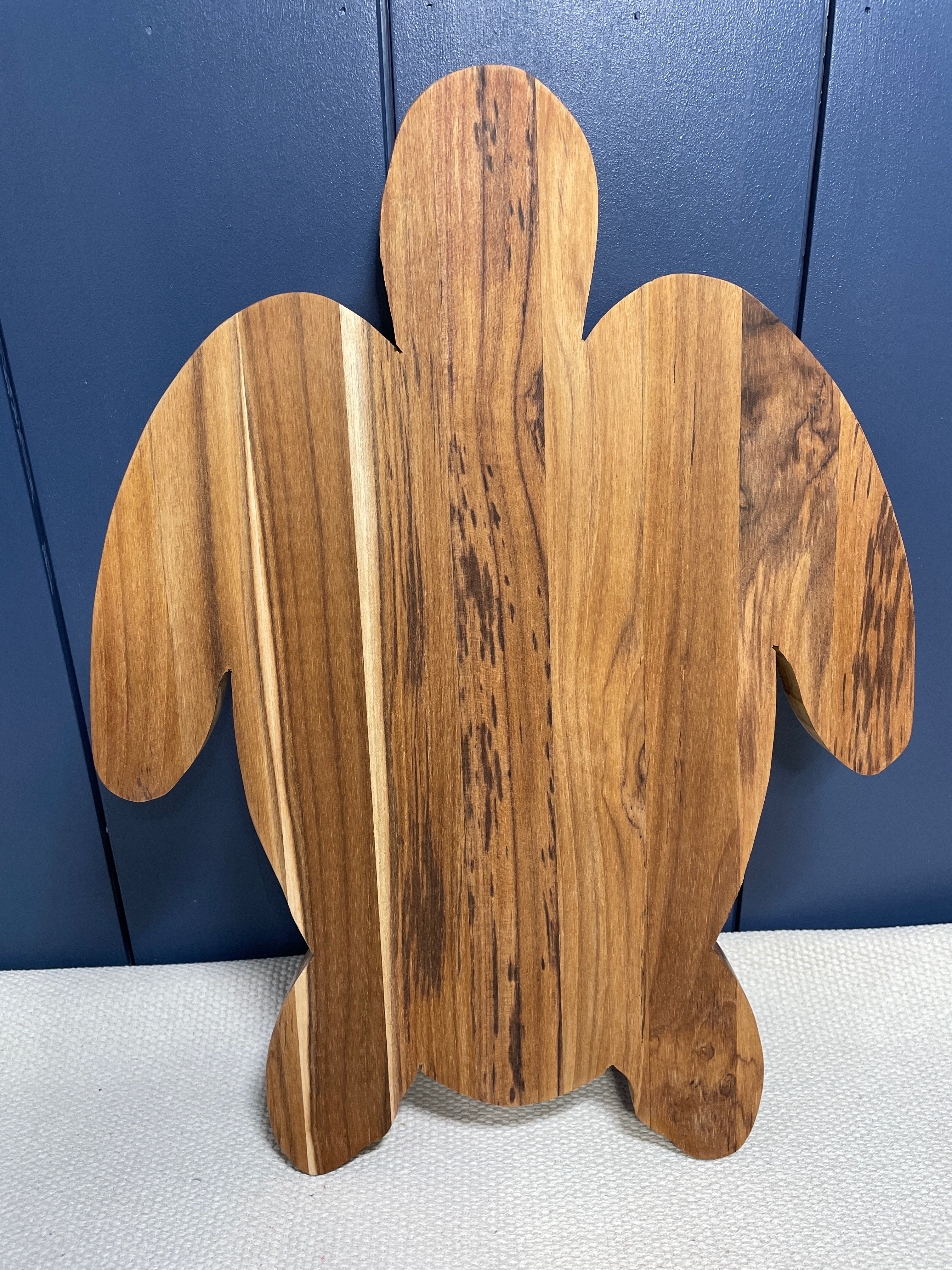 Teak Sea Turtle Charcuterie Board