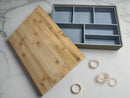 Grey Lidded Jewelry organizer