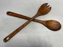 Teak Wood Salad Utensil Set