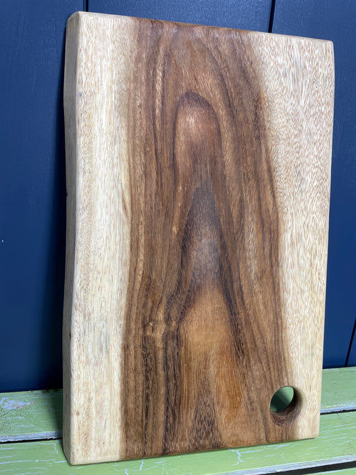 Medium Live Edge Board with Hanging Hole - Custom Engraving $14.99 Extra