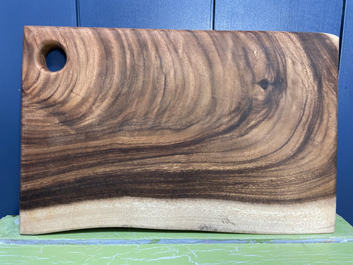 Medium Live Edge Board with Hanging Hole - Custom Engraving $14.99 Extra