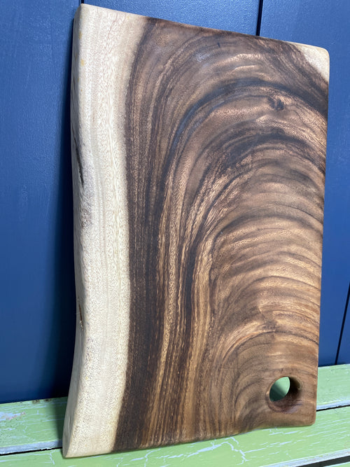 Medium Live Edge Board with Hanging Hole - Custom Engraving $14.99 Extra