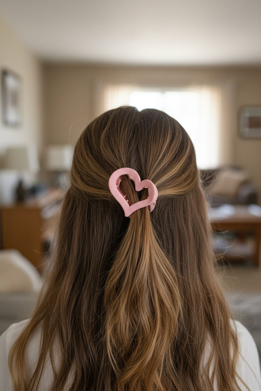 Heart Hair Clips