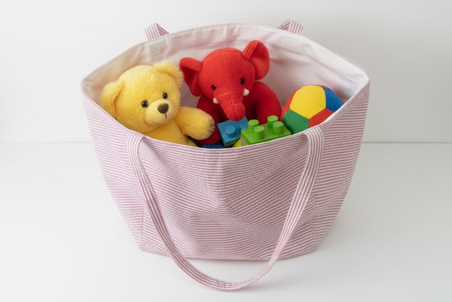 Jumbo Seersucker Bag