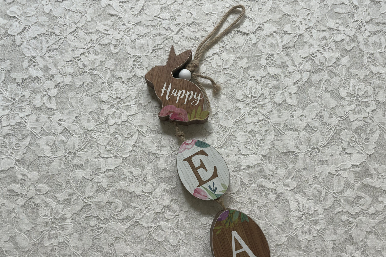 "Happy Easter" Wood Sign