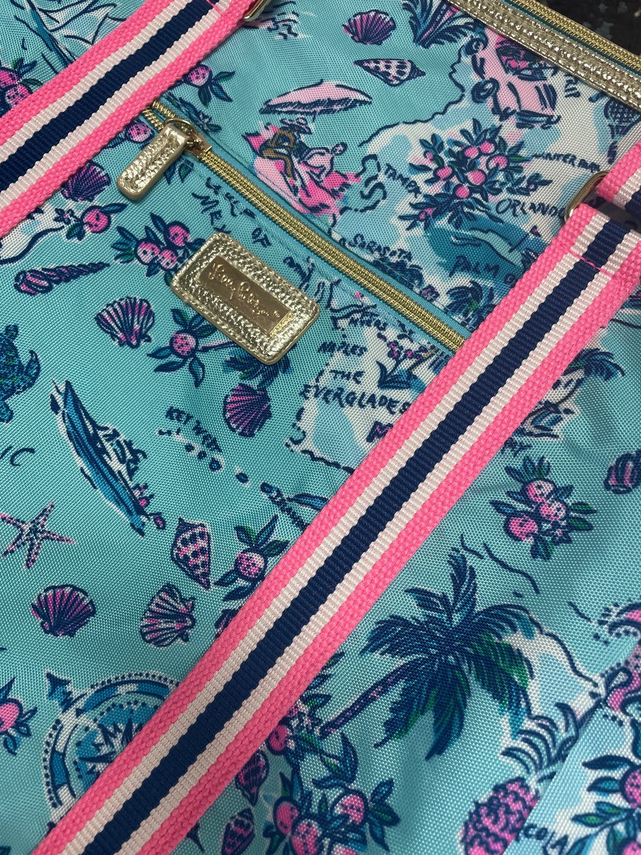 Lilly Pulitzer Overnight Bag- Amalfi Blue
