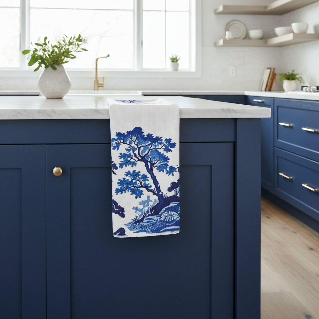 Blue and White Towels