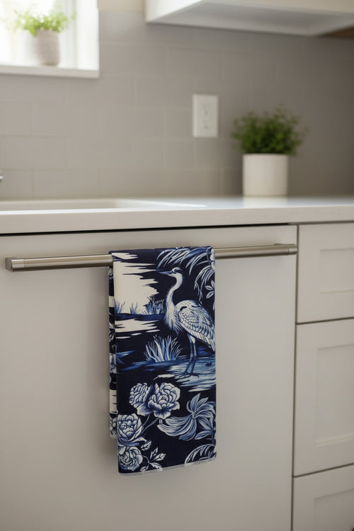 Blue and White Towels