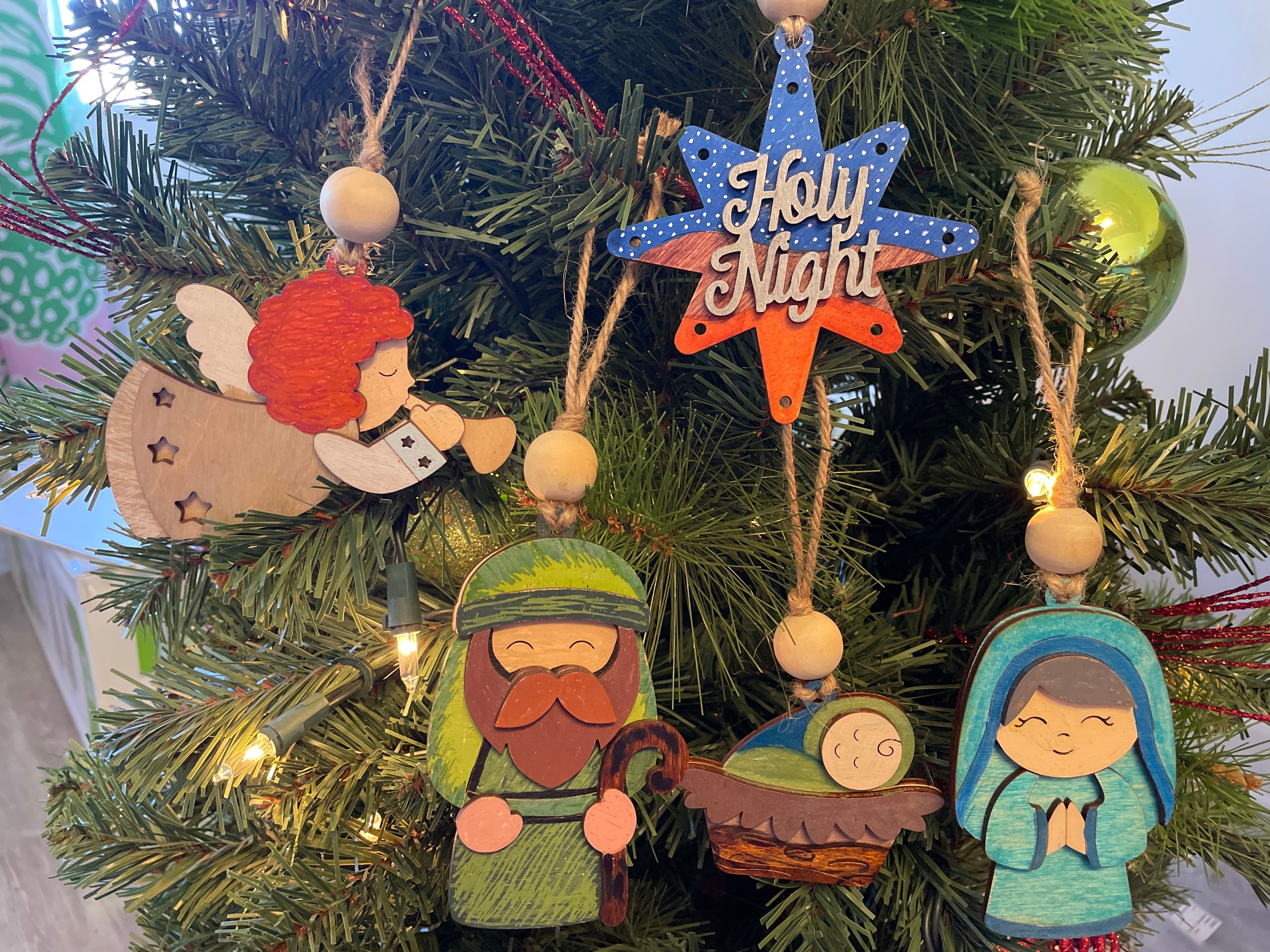 13-Piece Nativity Ornament Set