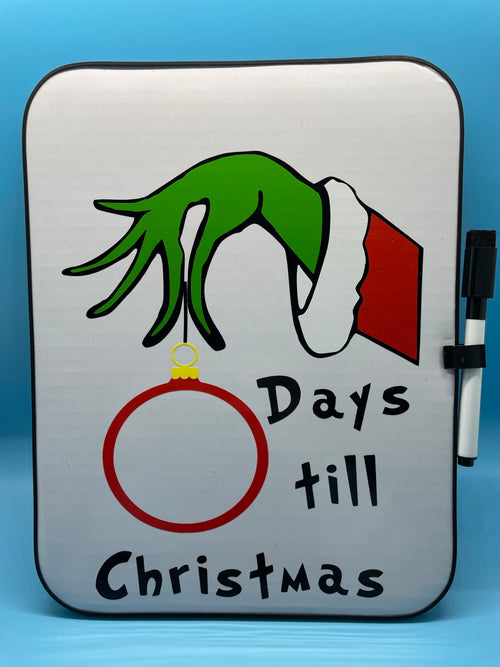 Grinch Christmas Countdown Board