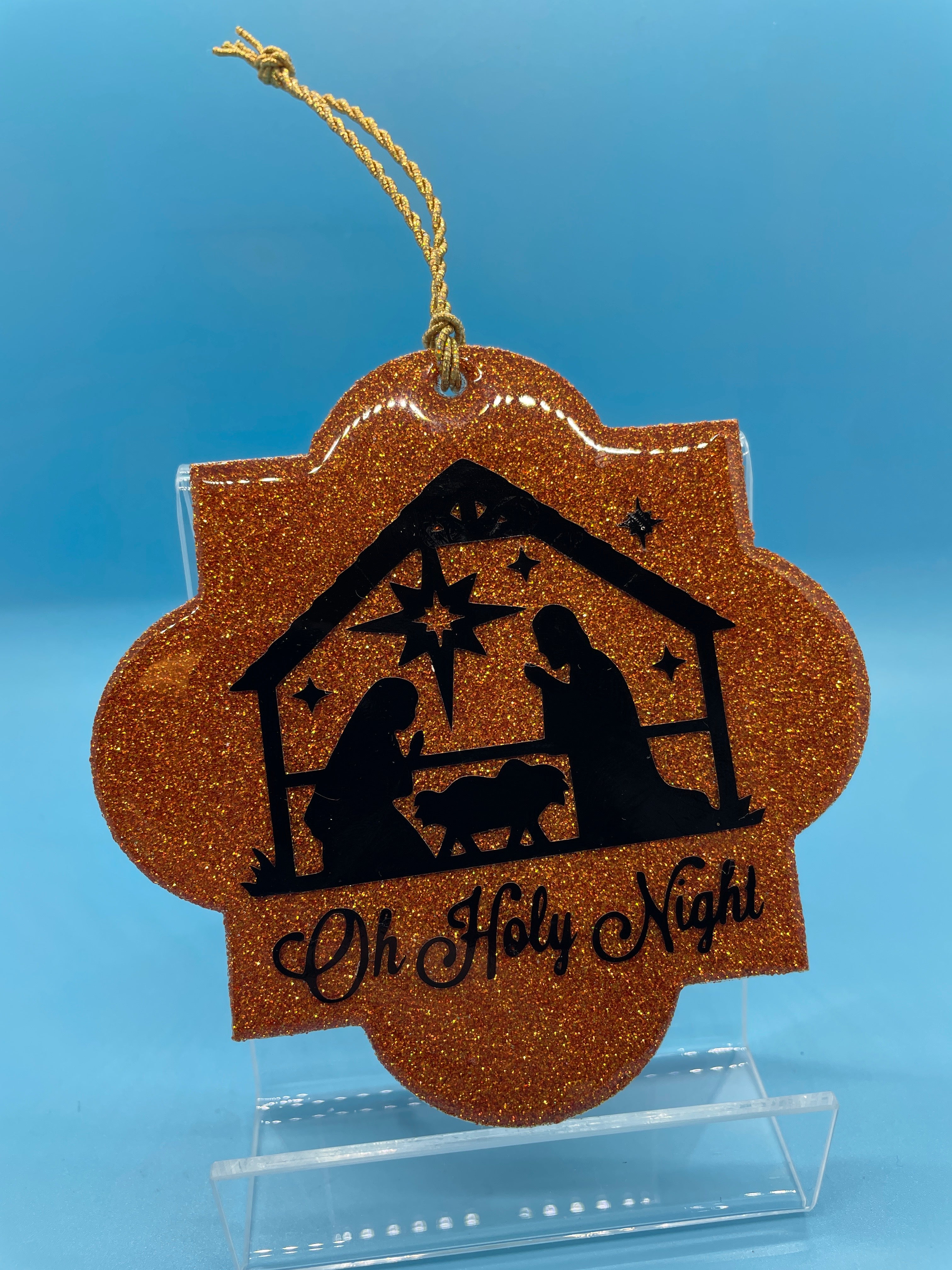 "Oh Holy Night" Acrylic Ornament