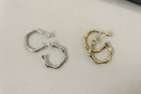 Bamboo Hoop Earrings