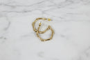 Bamboo Hoop Earrings