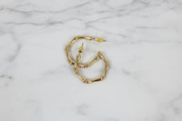 Bamboo Hoop Earrings