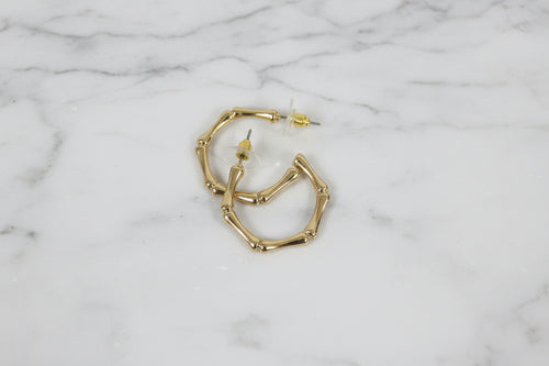 Bamboo Hoop Earrings