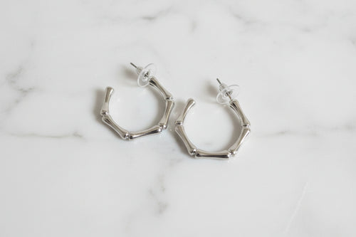 Bamboo Hoop Earrings
