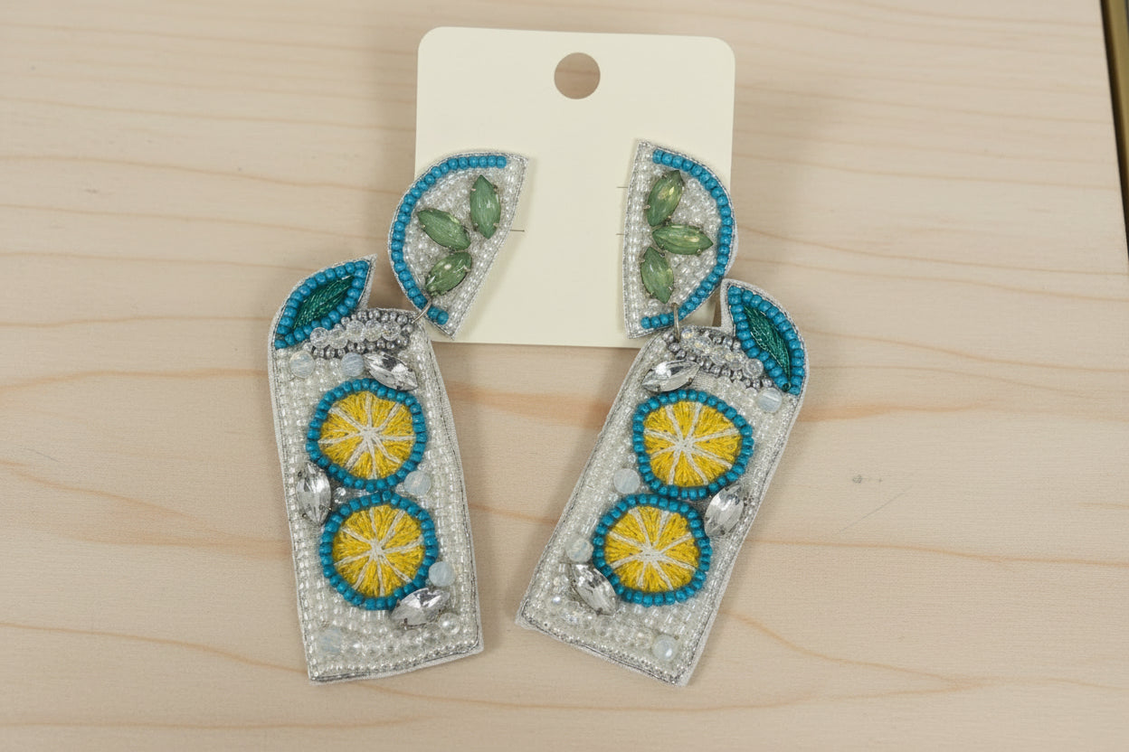 Lemonade Drink Drop Earrings