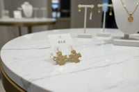 Gloss Cross Earrings