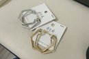 Hexagonal Hoop Earrings