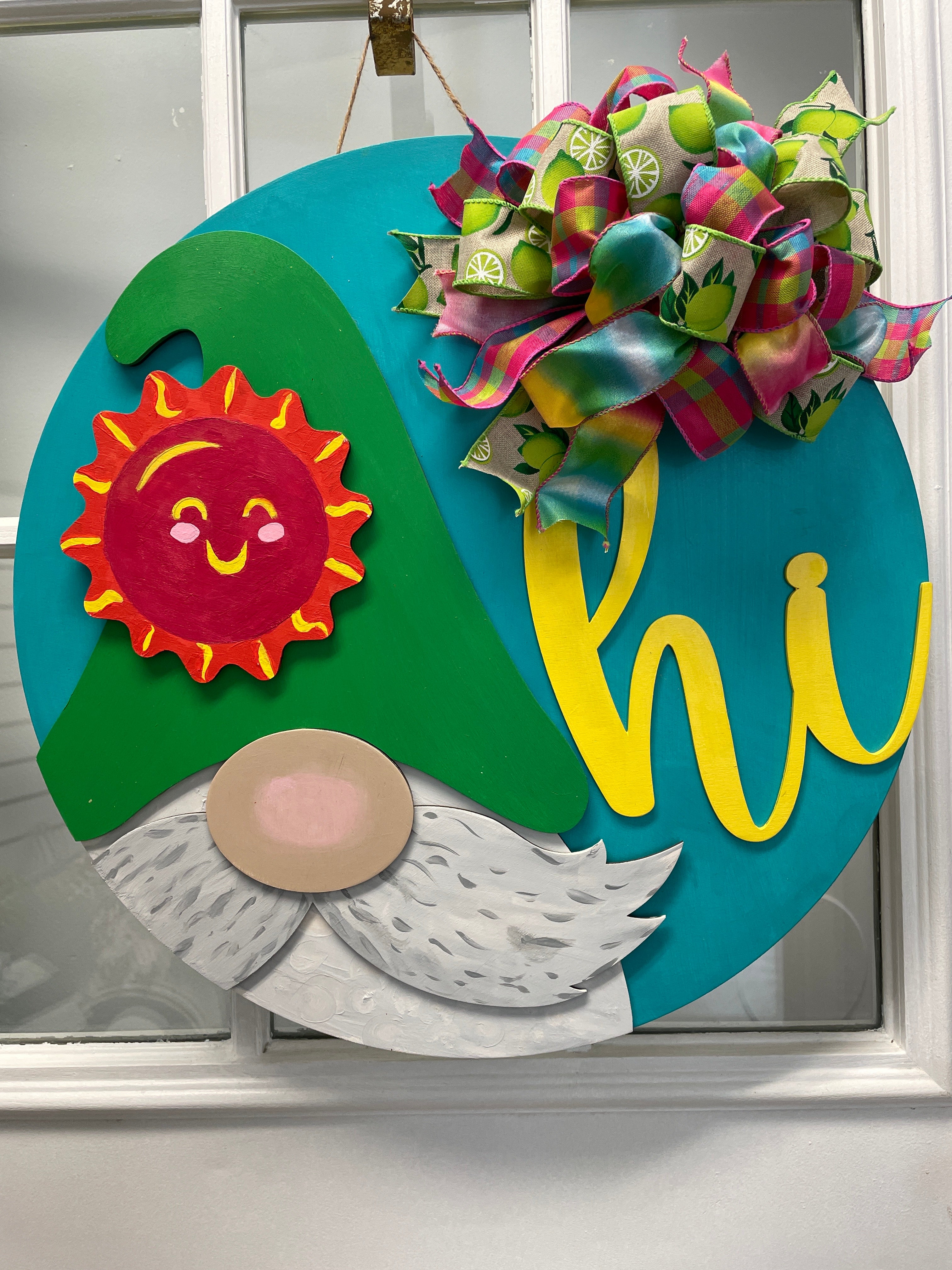 18" Doorhanger- Gnome