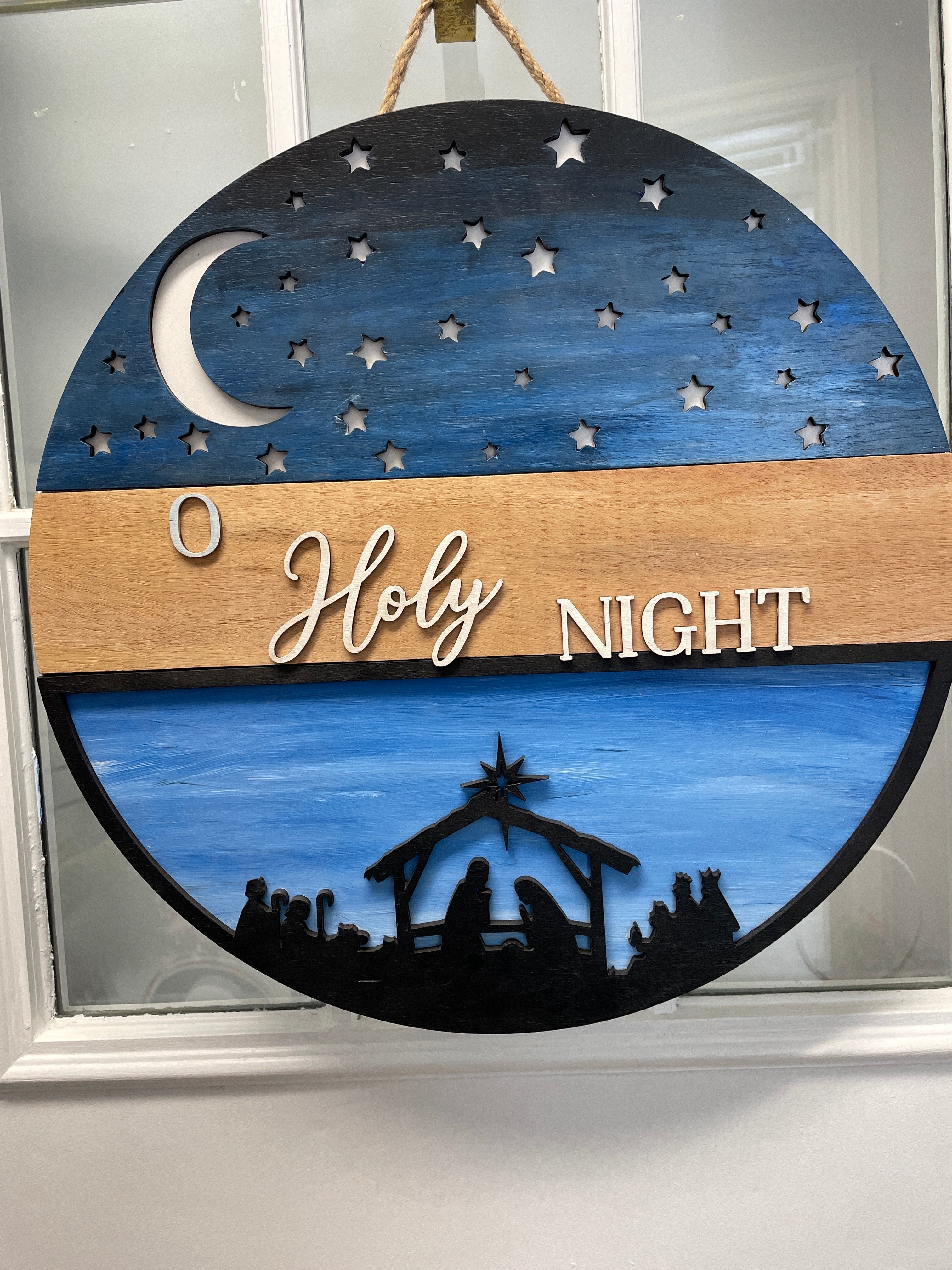 18" Doorhanger- O Holy Night