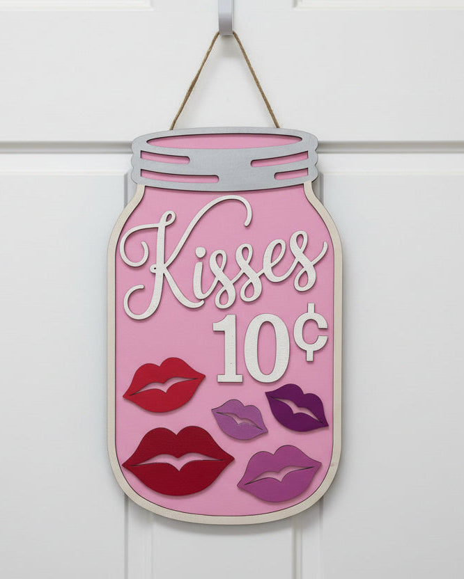 "Kisses 10¢" Doorhanger