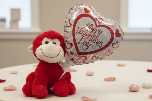 Valentine's Plush Monkey