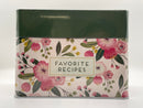 Favorite Recipes Floral Card Tin