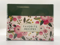 Favorite Recipes Floral Card Tin