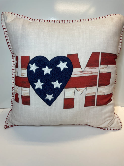HOME Patriotic Throw Pillow