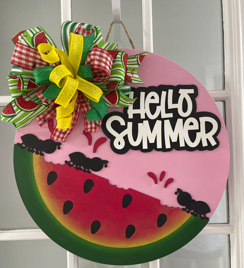 "Hello Summer" Antsy Doorhanger