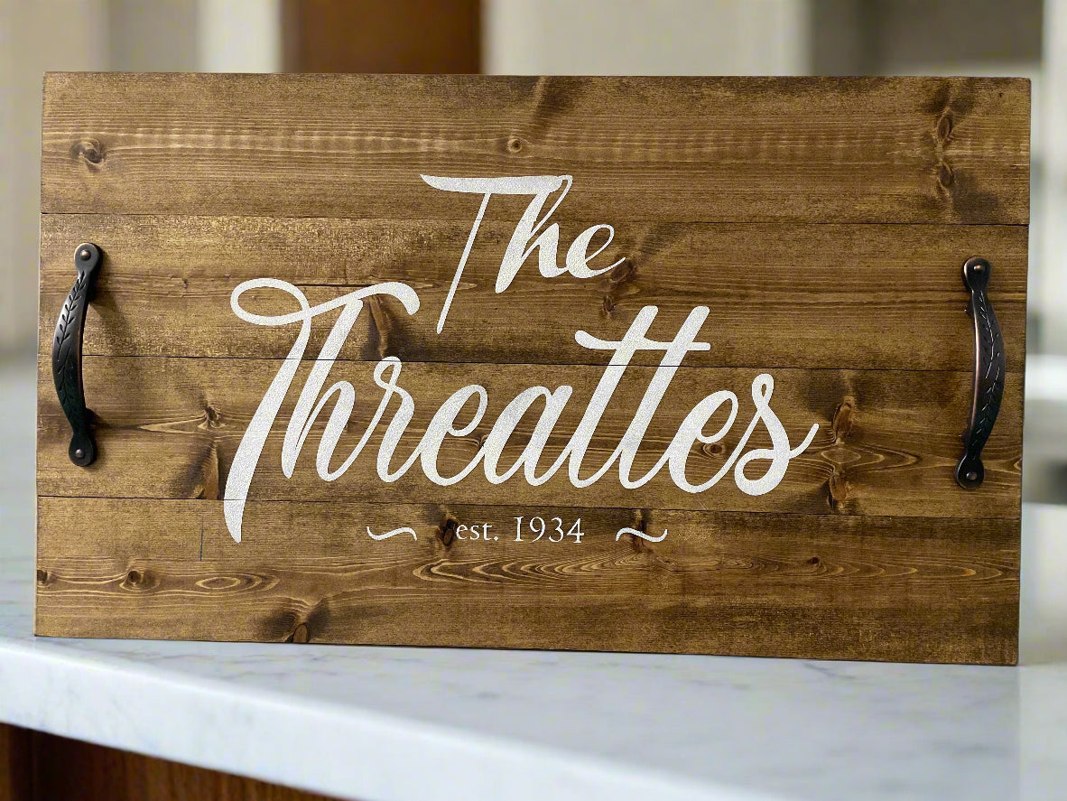 Personalized Serving Tray