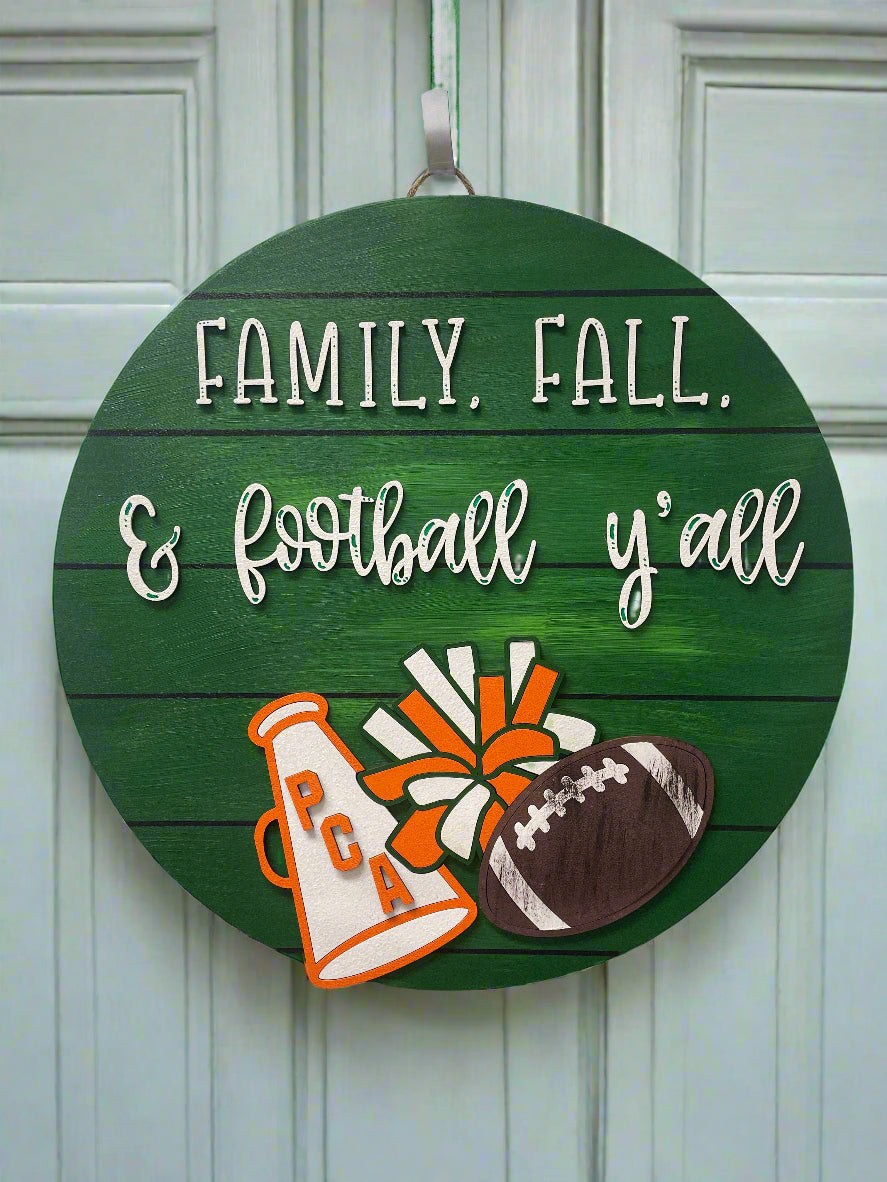 "Football Y'all" Doorhanger