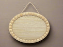 Wood Oval Plaque