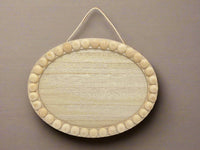 Wood Oval Plaque
