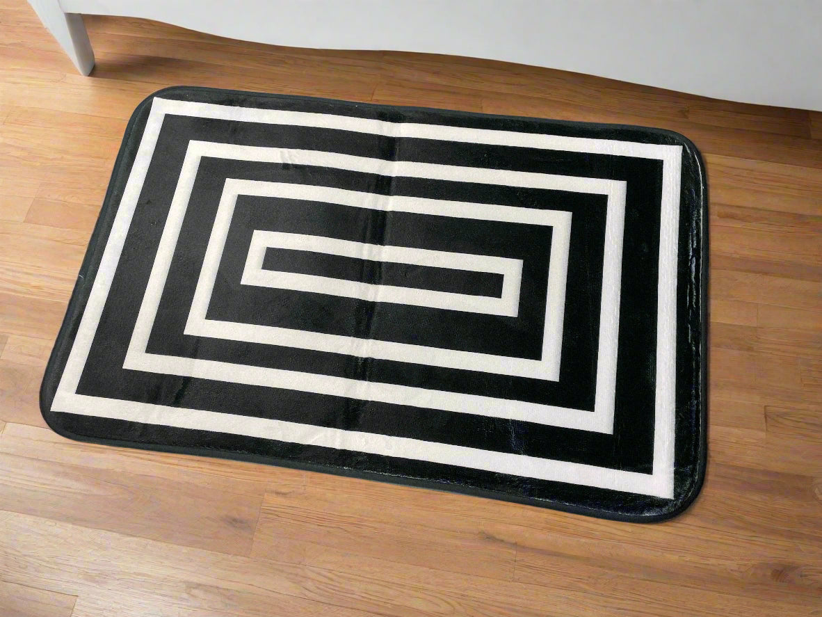 Black and White Rug